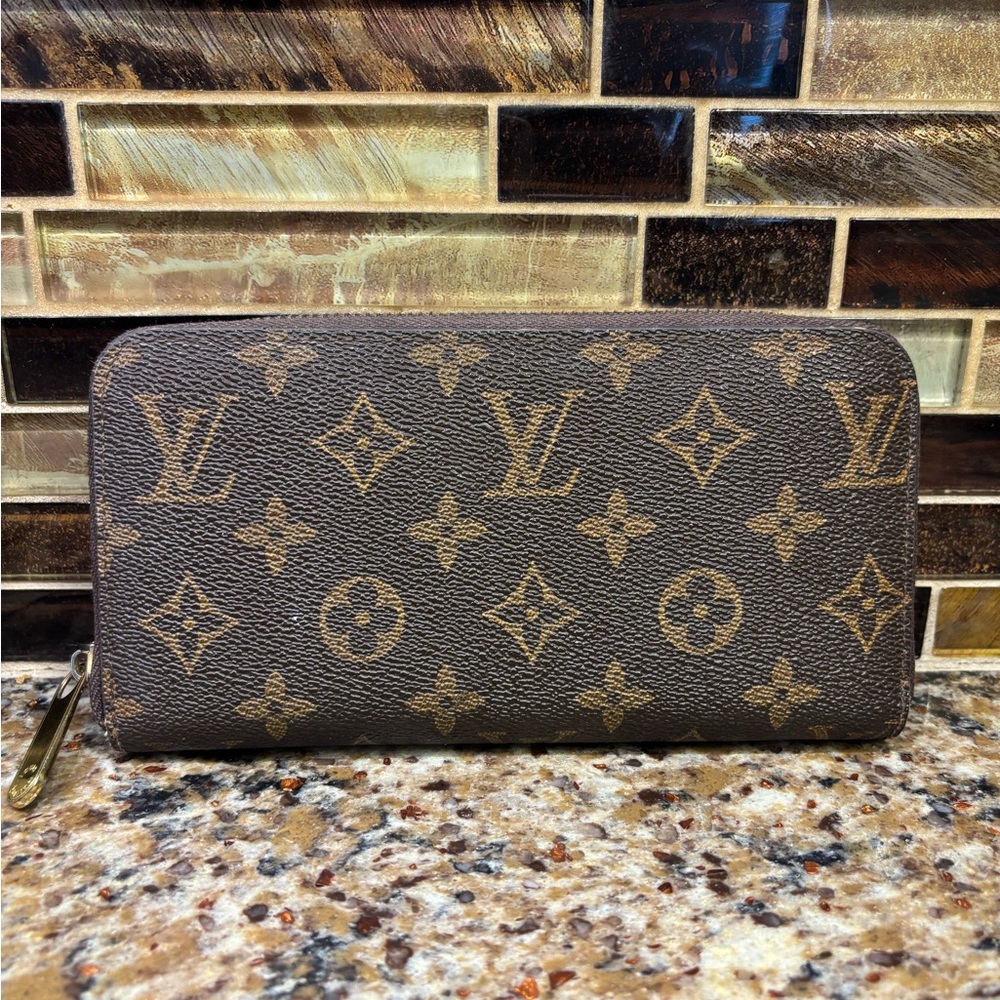 Monogram Brown and Gold Wallet